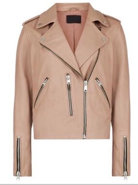 All Saints Leather Biker Jacket - Fern Color NWOT